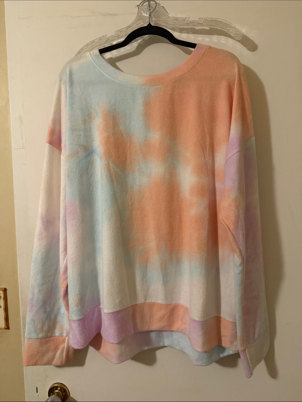 nine britton Pastel Lavender and Peach Knit Top